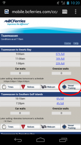 BCFerries Mobile Ferry Tracking BCFerries Mobile Ferry Tracking