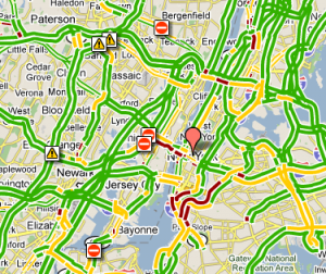google maps traffic at certain time