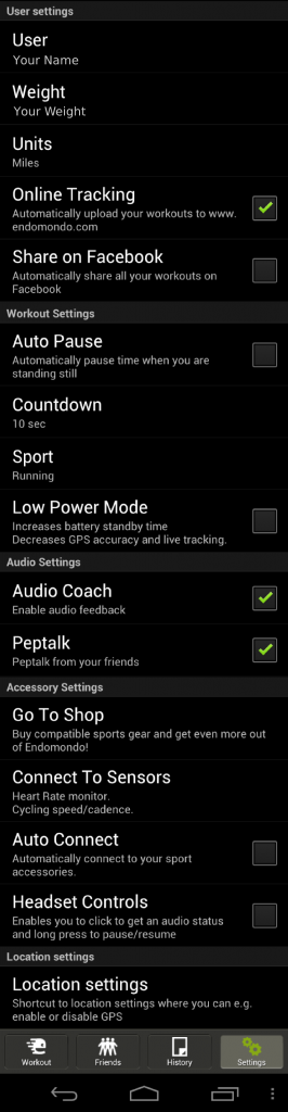 Endmonodo Comprehensive Settings