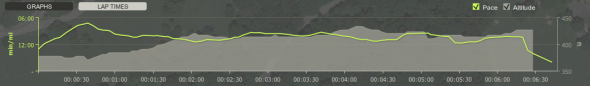 Endomondo Nature Testing Loop Run Stats Graph