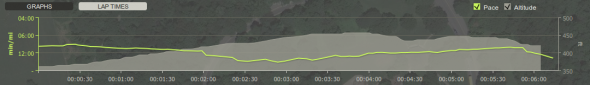 Endomondo Nature Testing There And Back Run Stats Graph