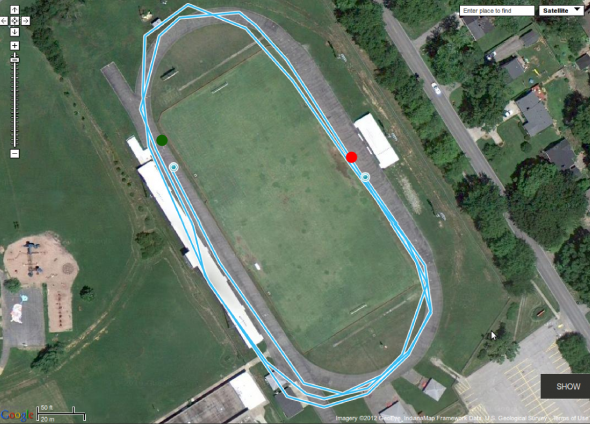 Endomondo Track Test Tabata Protocal